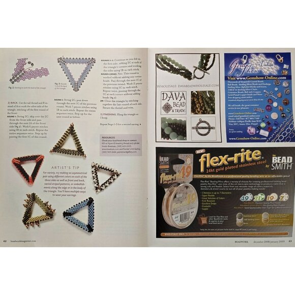 Beadwork Magazine December 2008 January 2009 - Picture 11 of 16